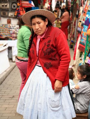 Vendor at Aguas Calientes Market