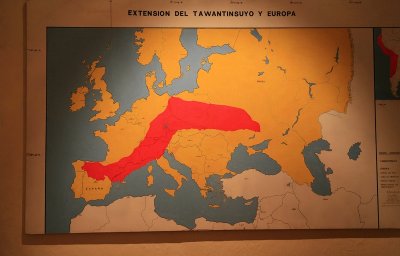 Tawantisuyu Empire Superimposed on Map of Europe