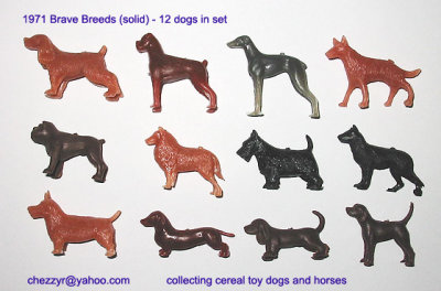 The Brave Breeds (cereal toy dogs) 1971