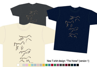 The Horse Version 1 on tshirts at Redbubble