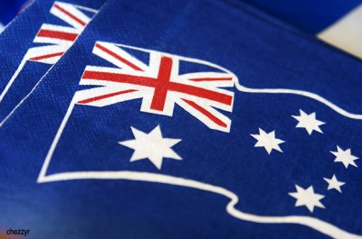 2916- serviettes, australian flag, australia day