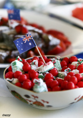3000- australia day, australian flag, jaffas, minties, lollies, candy