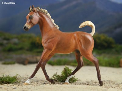 Angelica resin by Sheri Rhodes - Arabian horse filly