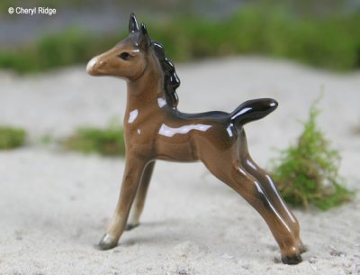Beswick horse - foal 763 in brown gloss