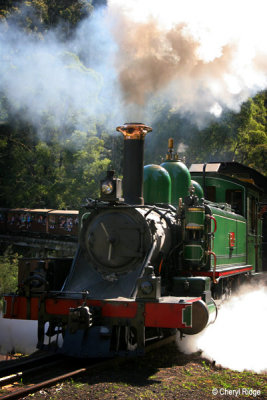 2053- Puffing Billy, Selby trestle bridge