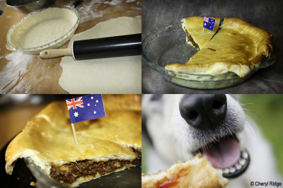 homemade aussie meat pie