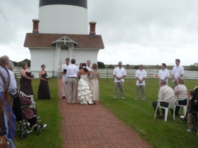 At left-Denise Pearce(Maid of Honor/groom's sister);From right-Gabe Dough;Kenny Phaup(bride's brother);Chuck Wilson;