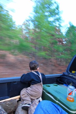 Reagan enjoying a short ride