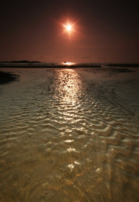 Water pattern of the beach