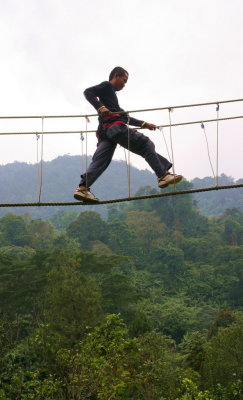 With a huge leap