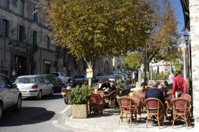 Main street in  Uzes