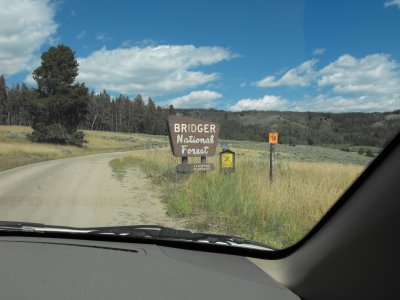 Entering the Bridger Wilderness