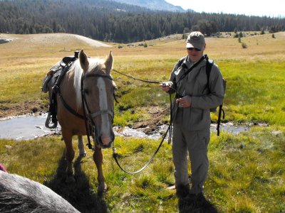 John with Cody, the moseyer