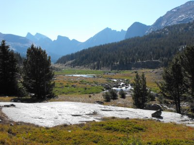 Looking Southeast from camp toward Wolf Head
