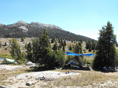 Dining fly. The most popular area in camp.