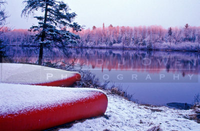 12181.2 Canoes red sunset