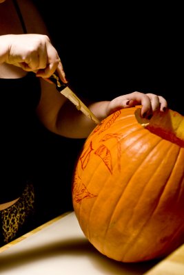 10/30/2008 Death to you Monsieur Pumpkin!
