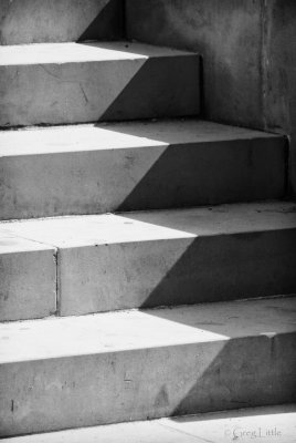 Shadow on the steps