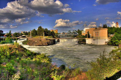 Spokane River, downtown