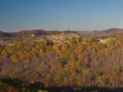 Double Arch, seen from Auxier Ridge