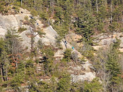 Climbers on Indian Staircase