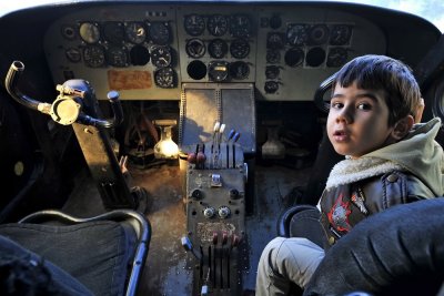 future -pilot in -dornier ( my son)