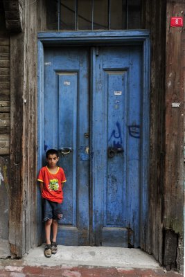 kid and door