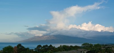 Cloud Face Over West Maui