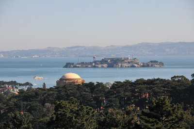 Alcatraz from the Presidio