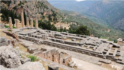 Delphi - the temple of the god Apollo
