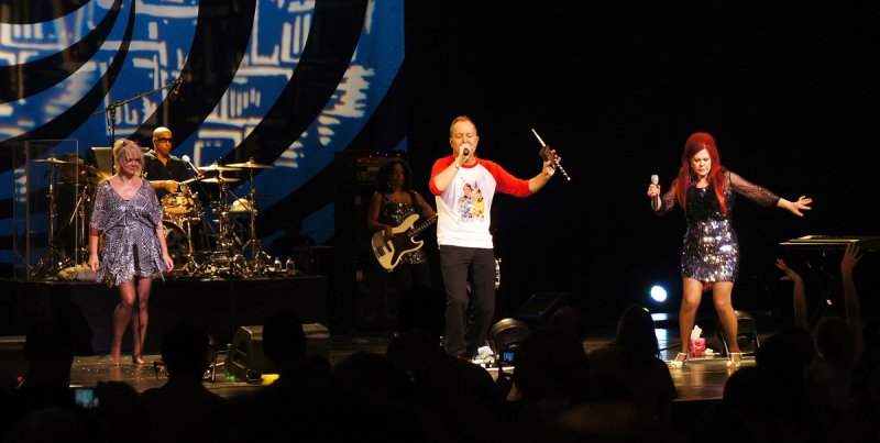 The B-52s in concert, Wolf Trap Farm Park, Virginia July 2010
