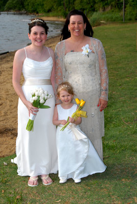 Bride, Brides's Mother and Daughter