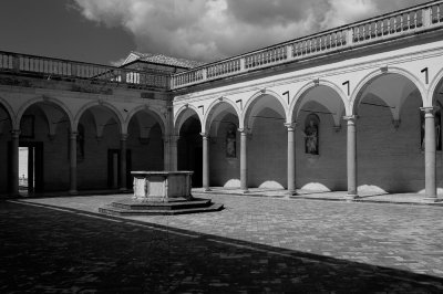 Montecassino Abbey in Black and White