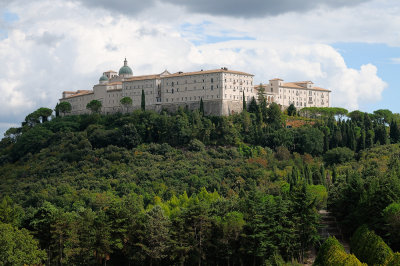 Montecassino Abbey from the Polish Cemetery