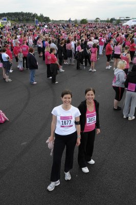 Kelly and Hilary Race for Life