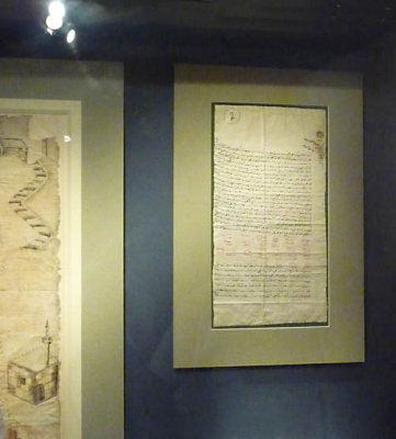 Prophet Mohamed's parchment guaranteeing the entity of the monastery of St.Catherine