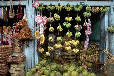 Banana market, Myanmar