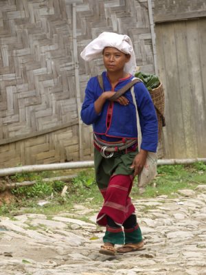 Palung woman to the market.