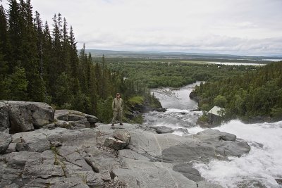 Towards lake nn from Handl Rapids.