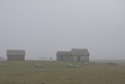 Hahns fishing cabins in mist