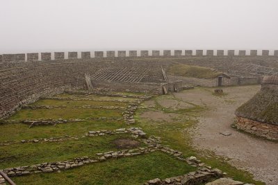 Inside the stronghold from the wall.