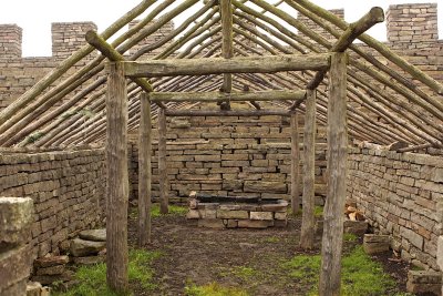 How houses from the iron aged were built.