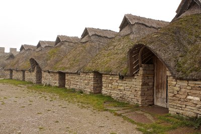 Rebuilt type middle age houses.