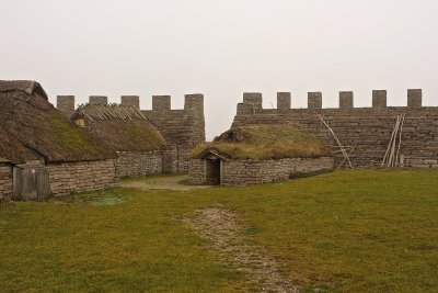 Middle age type houses.