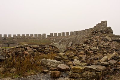 Part of the original wall before reconstruction.