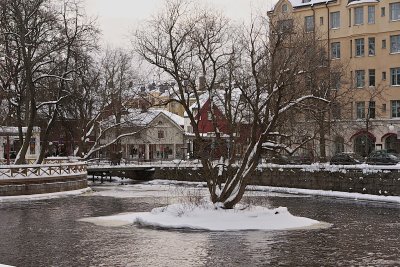 Island in the stream, the river Svartn