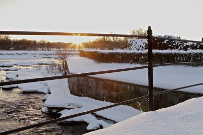 Bridge over moat.