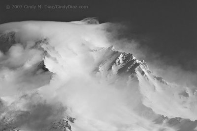 Shasta, Wind-Whipped Clouds, Southwest Side