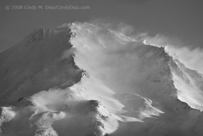 Shasta, Wind-Whipped Clouds, Southwest Side