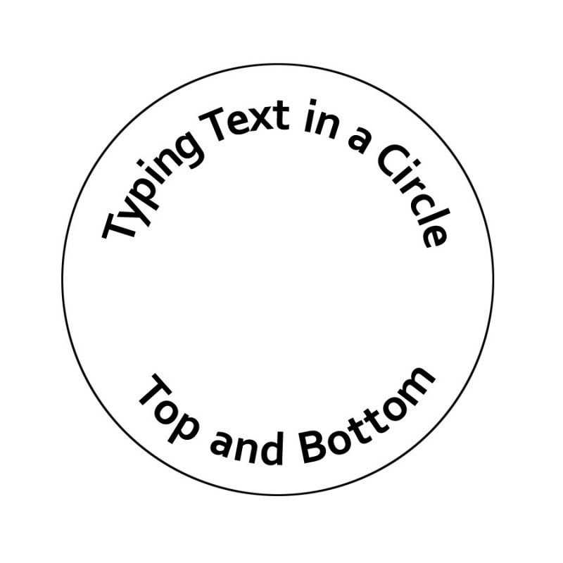 Typing Text in a Circle